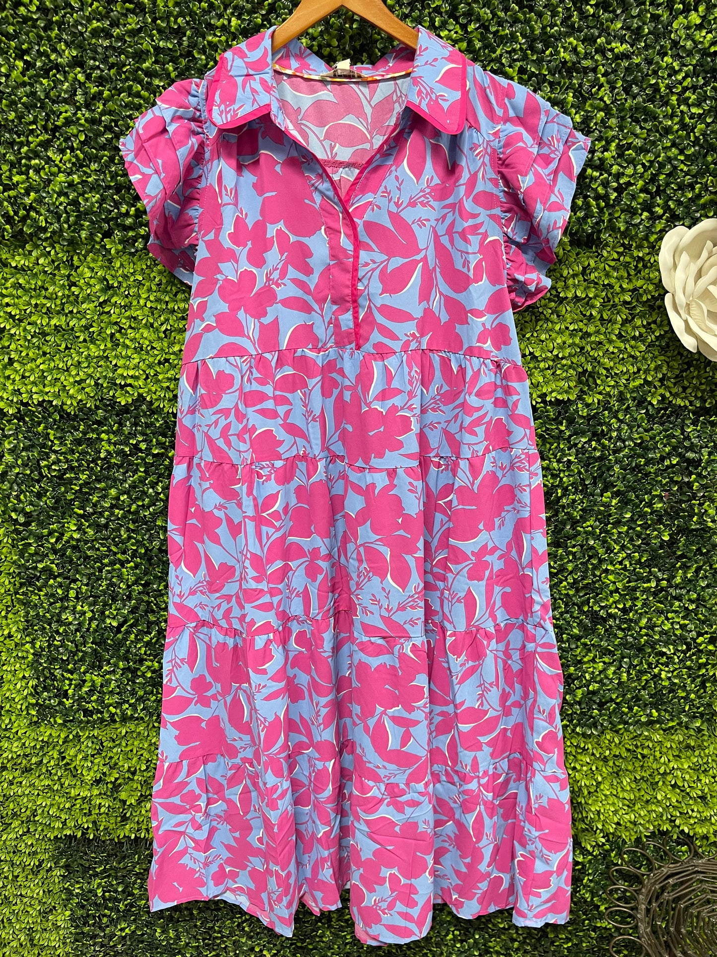 Orchid Mix Printed Dress-Plus