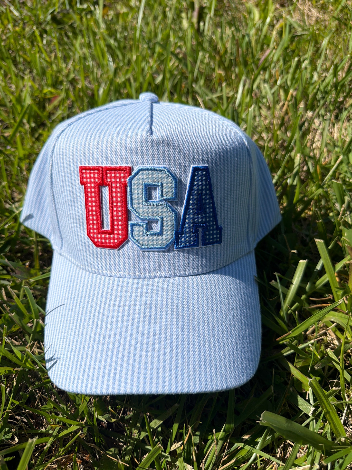 HAT-USA Stripe Trucker Hat