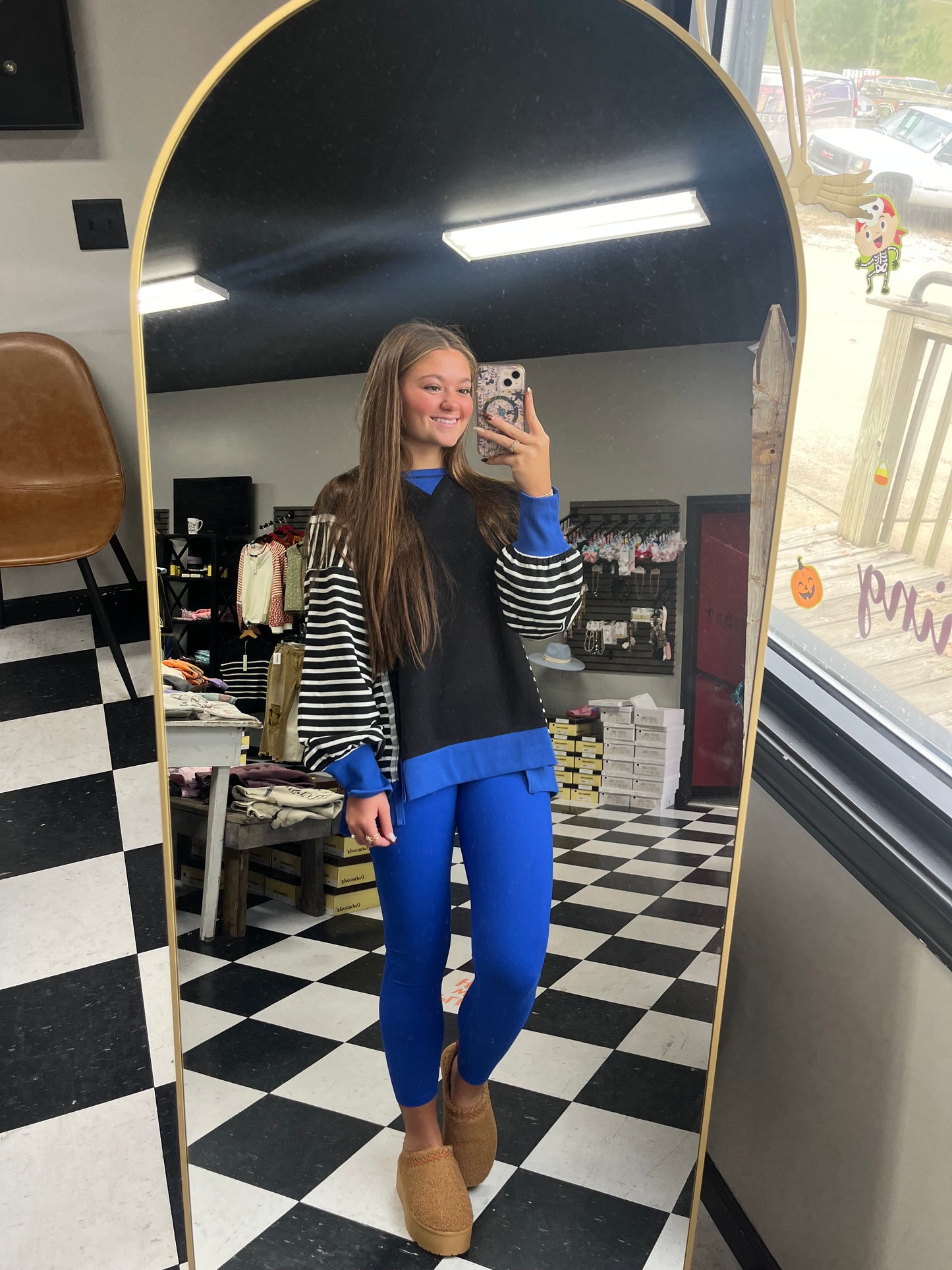 Varsity Blues Striped Top