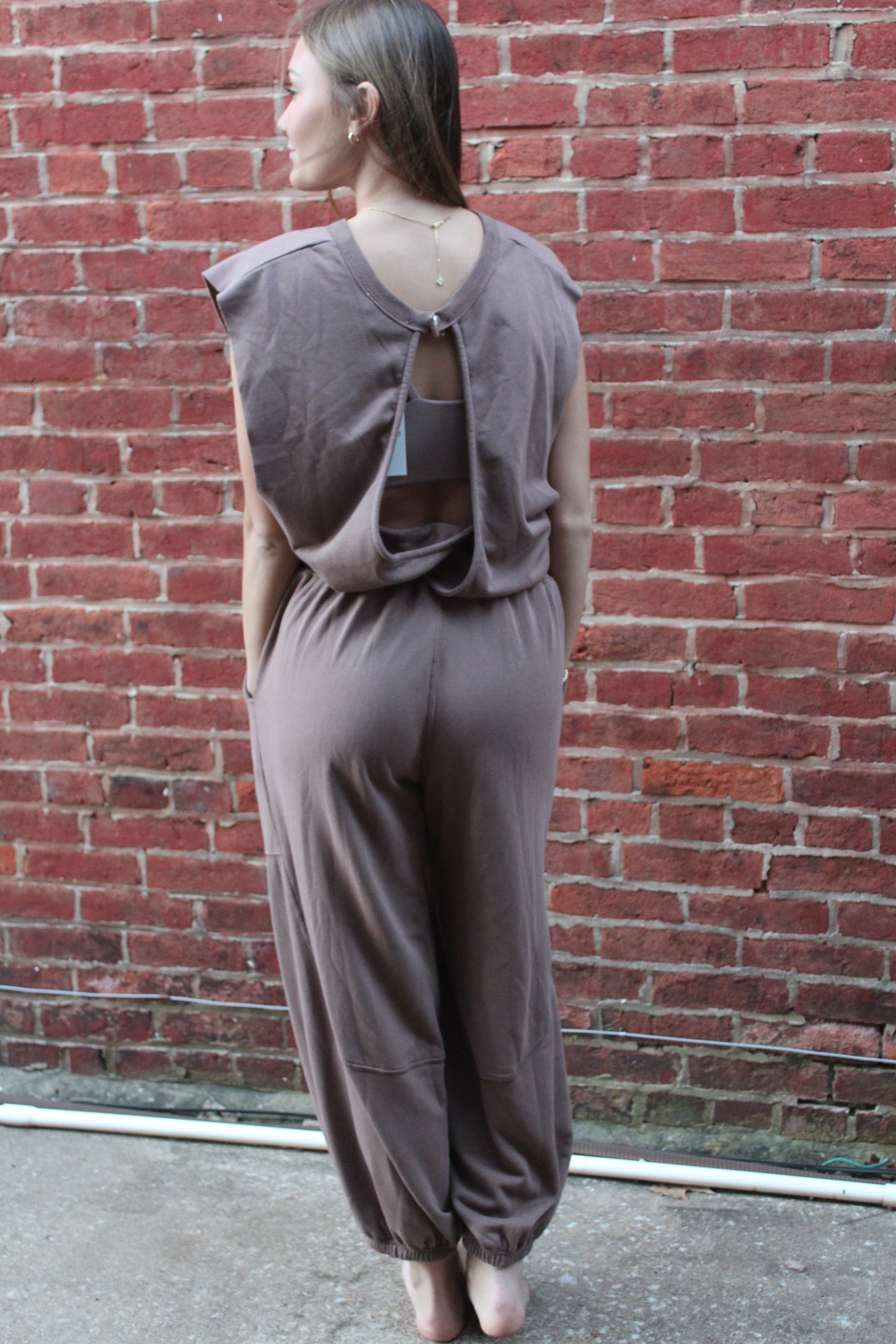 The Brownie Mineral Washed Jumpsuit