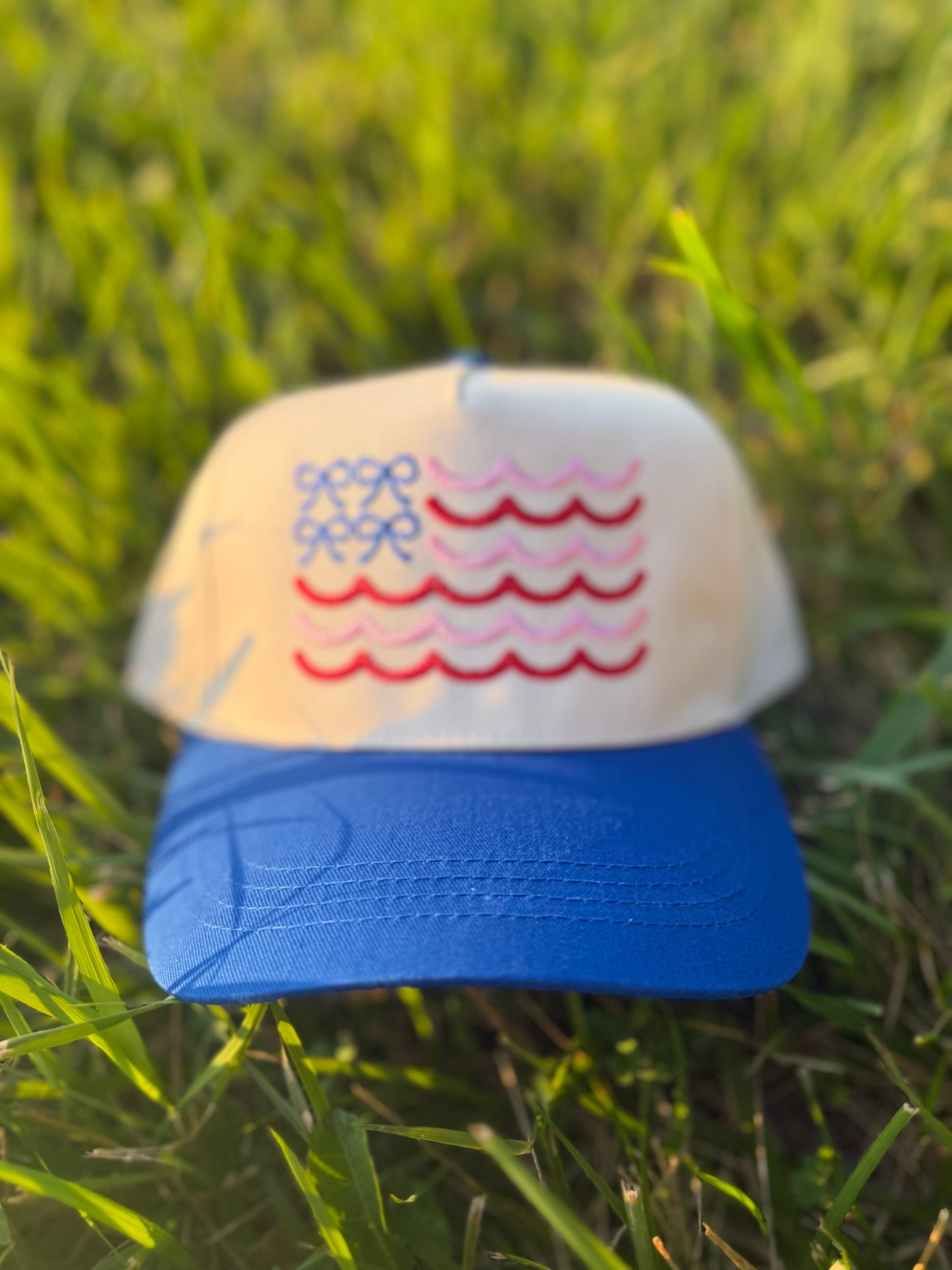 HAT-Bow American USA Flag