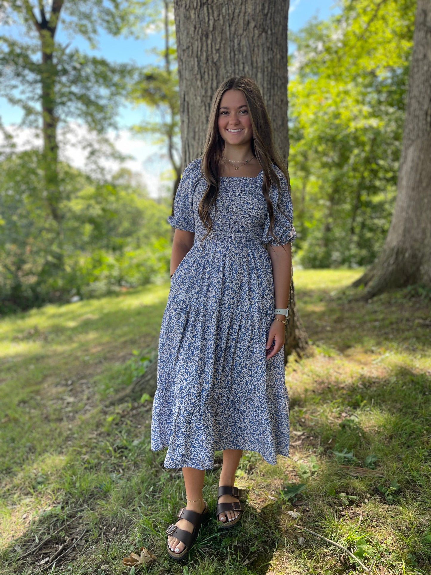 The Freddie In Retro Blue Bouquet