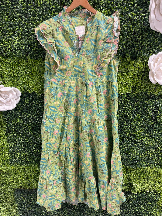 Botanical Dream Tiered Maxi Dress