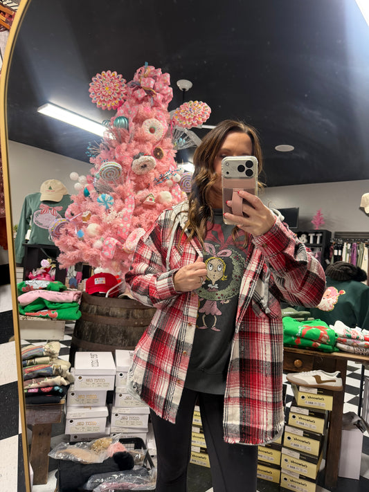 Promises & Plaid Hooded Jacket