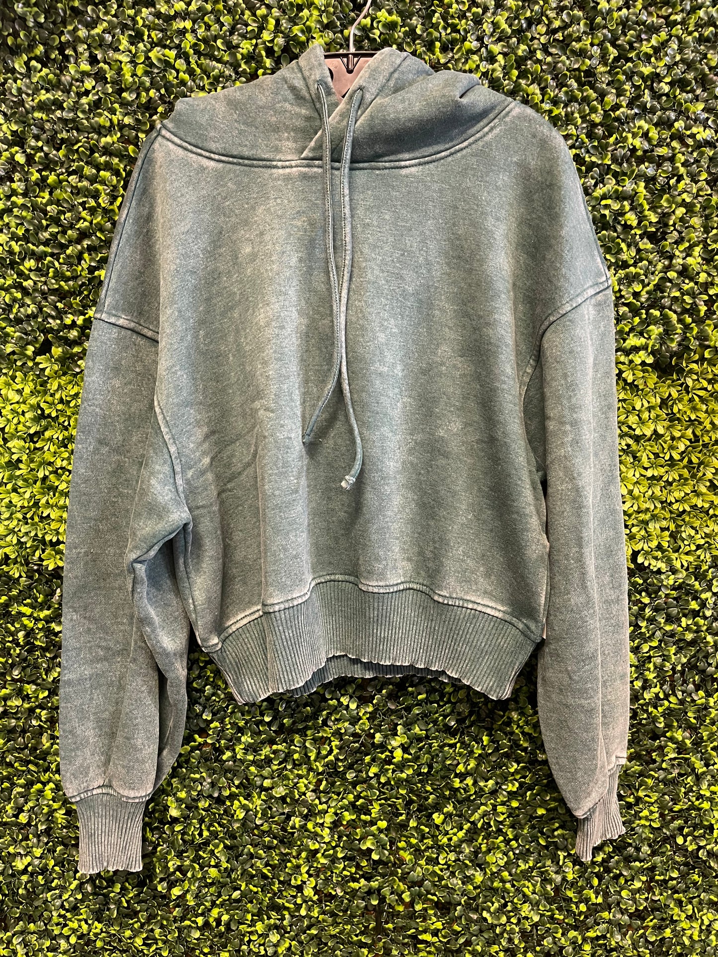 Acid Wash Fleece Hoodie
