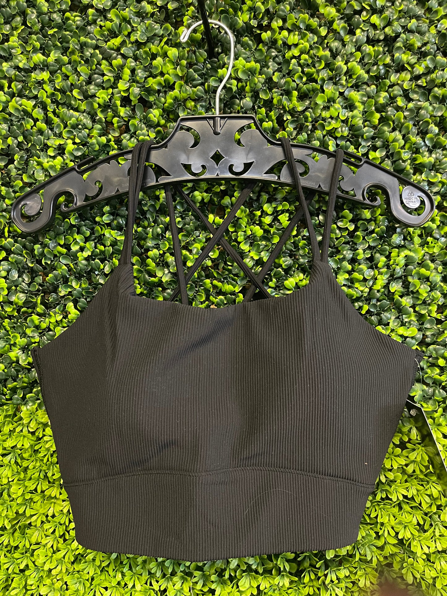 Nylon Rib Sports Bra