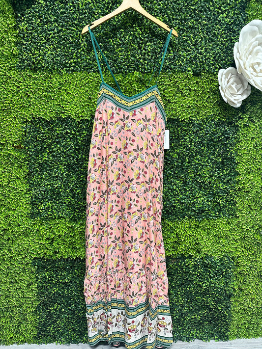 Border Print Maxi Dress