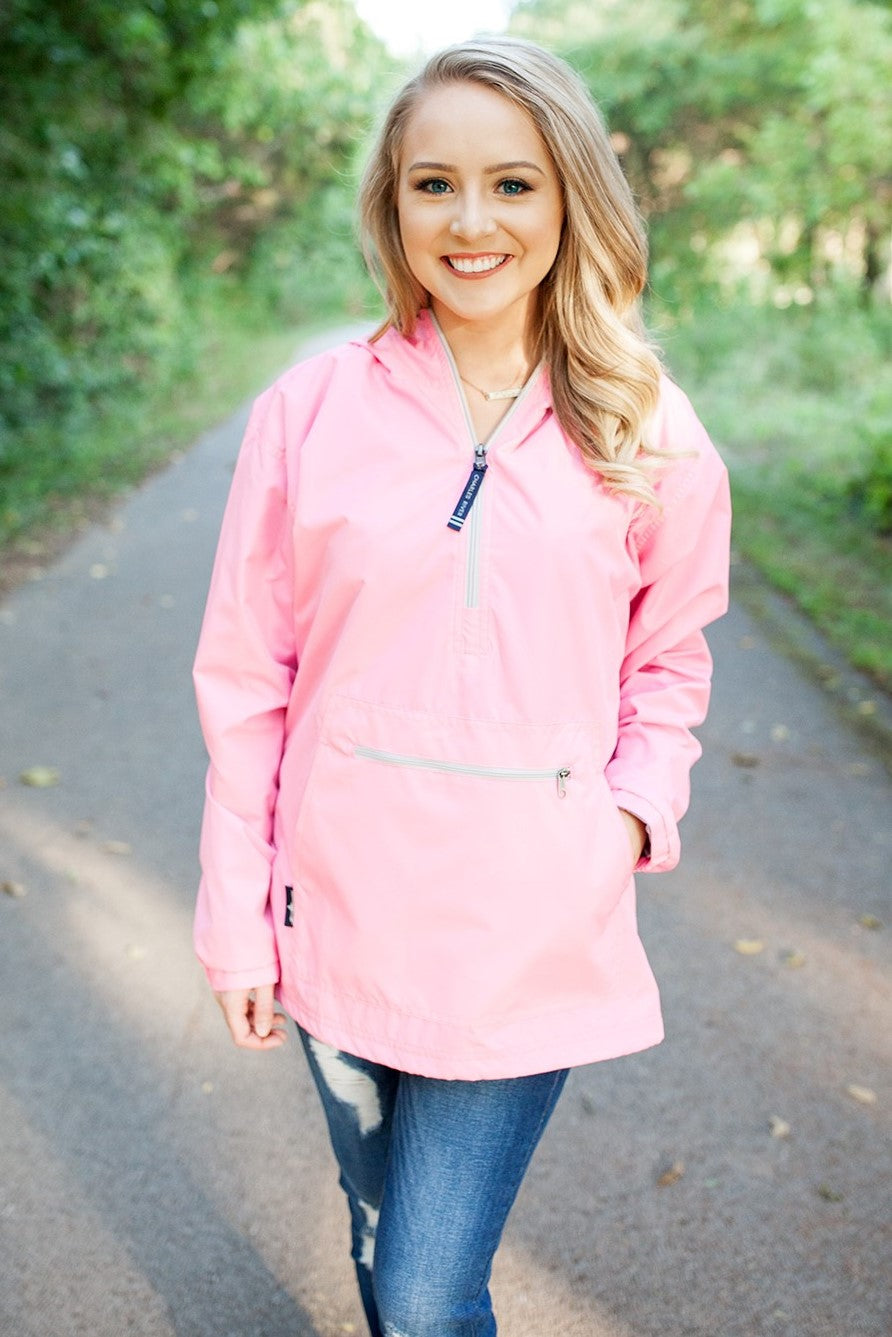 Chatham Anorak Pullover Neon Pink