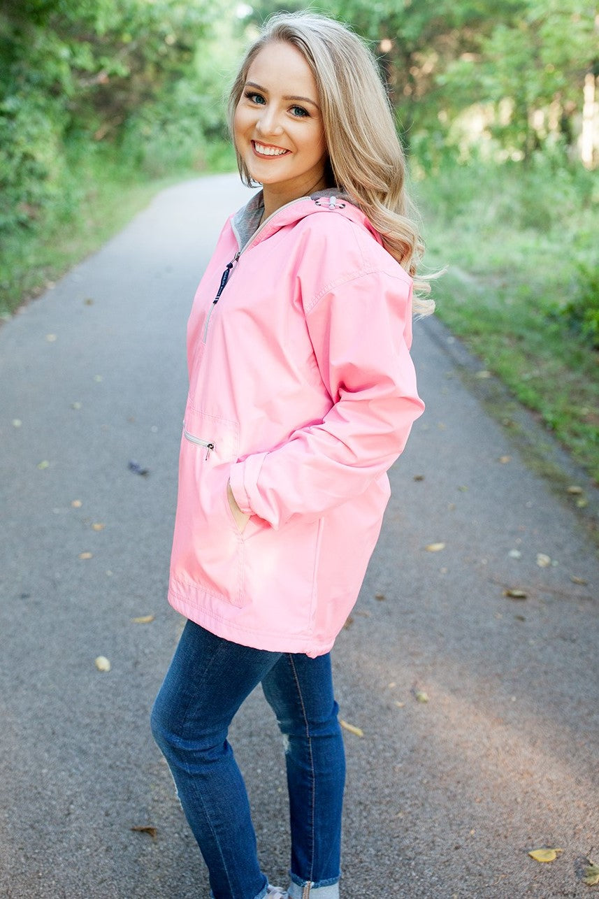 Chatham Anorak Pullover Neon Pink