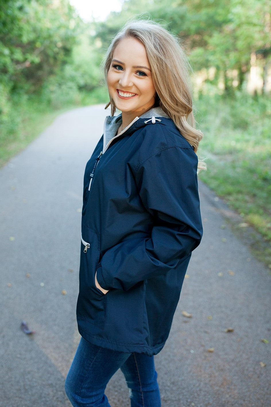 Charles River Chatham Anorak Pullover Navy
