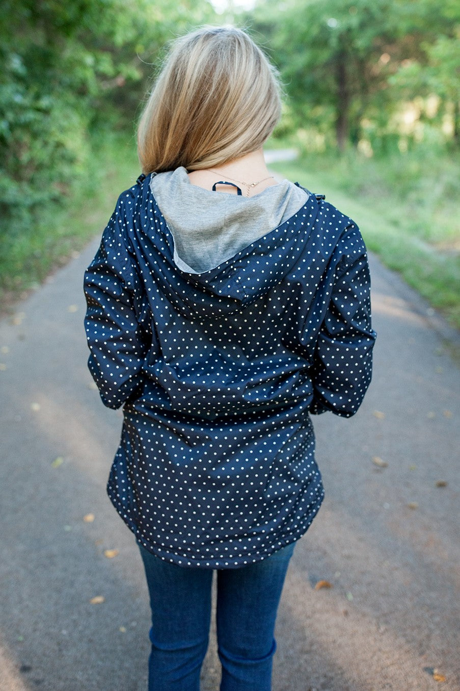 Charles River Monogrammed Chatham Anorak Polka Dot Pullover