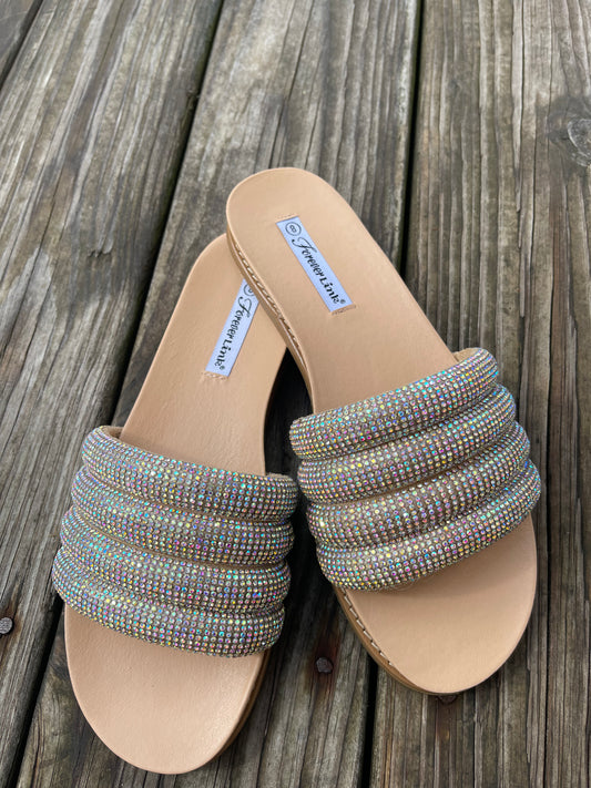 Glitter Champagne Sandals