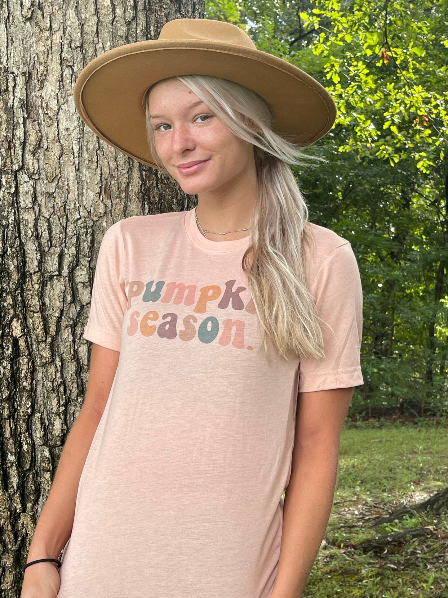Pumpkin Season Peach Tee