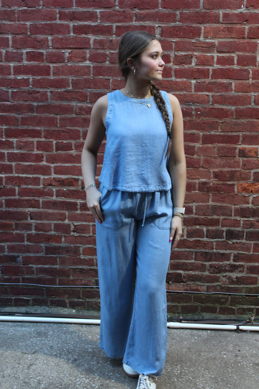 Sunshine On My Mind Chambray Set