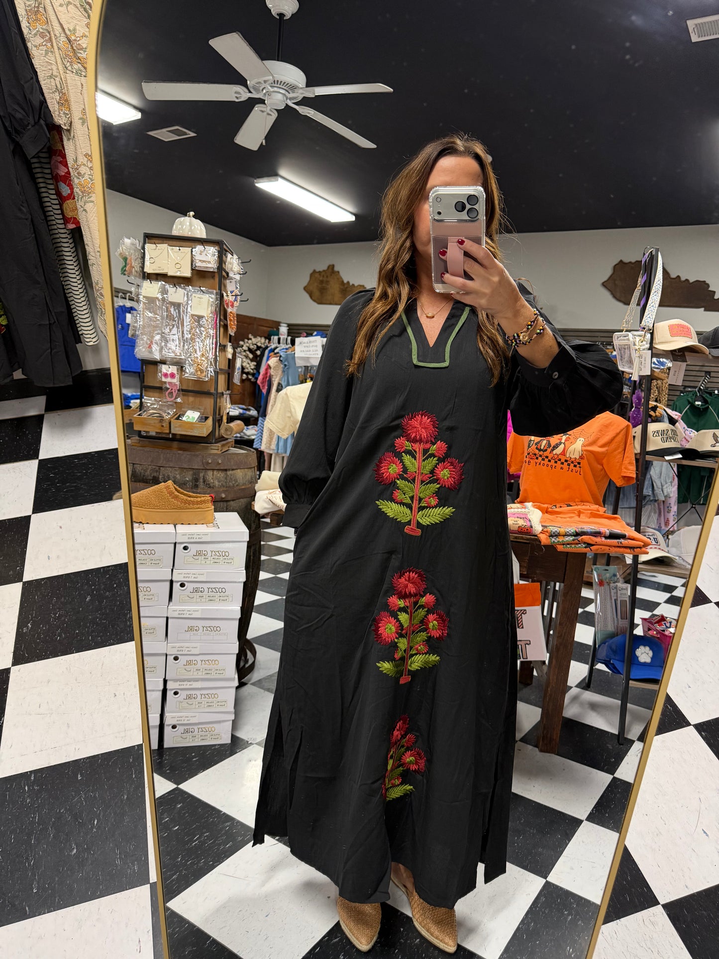 Midnight Sonata Floral Dress