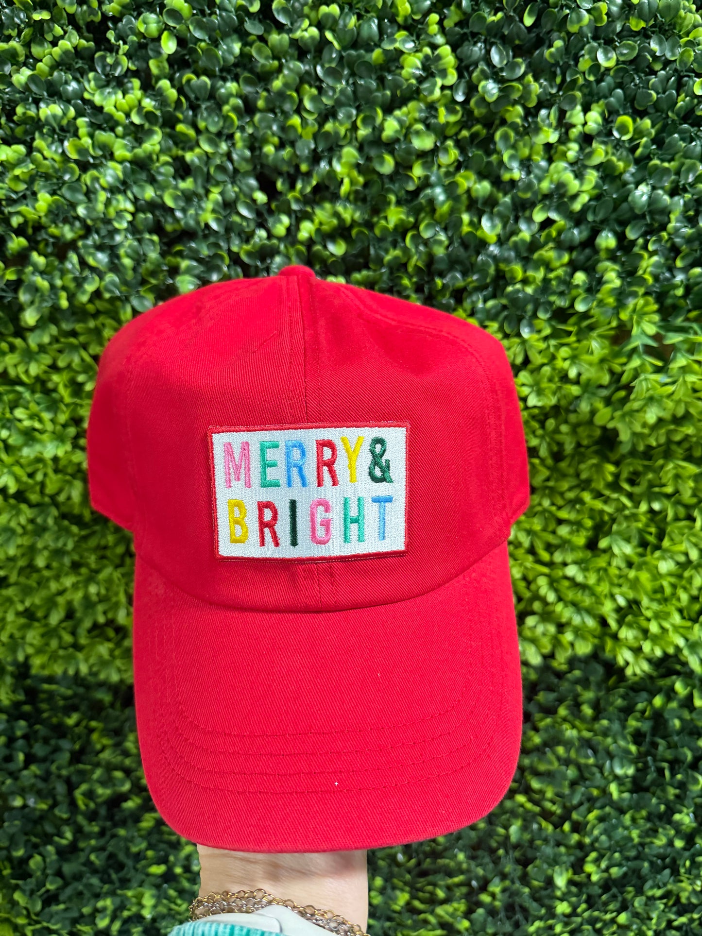 MERRY & BRIGHT Patch Hat