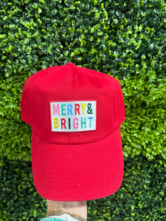 MERRY & BRIGHT Patch Hat