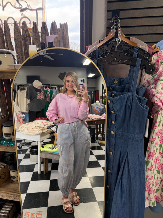 Sweet Pink Long Sleeve Top