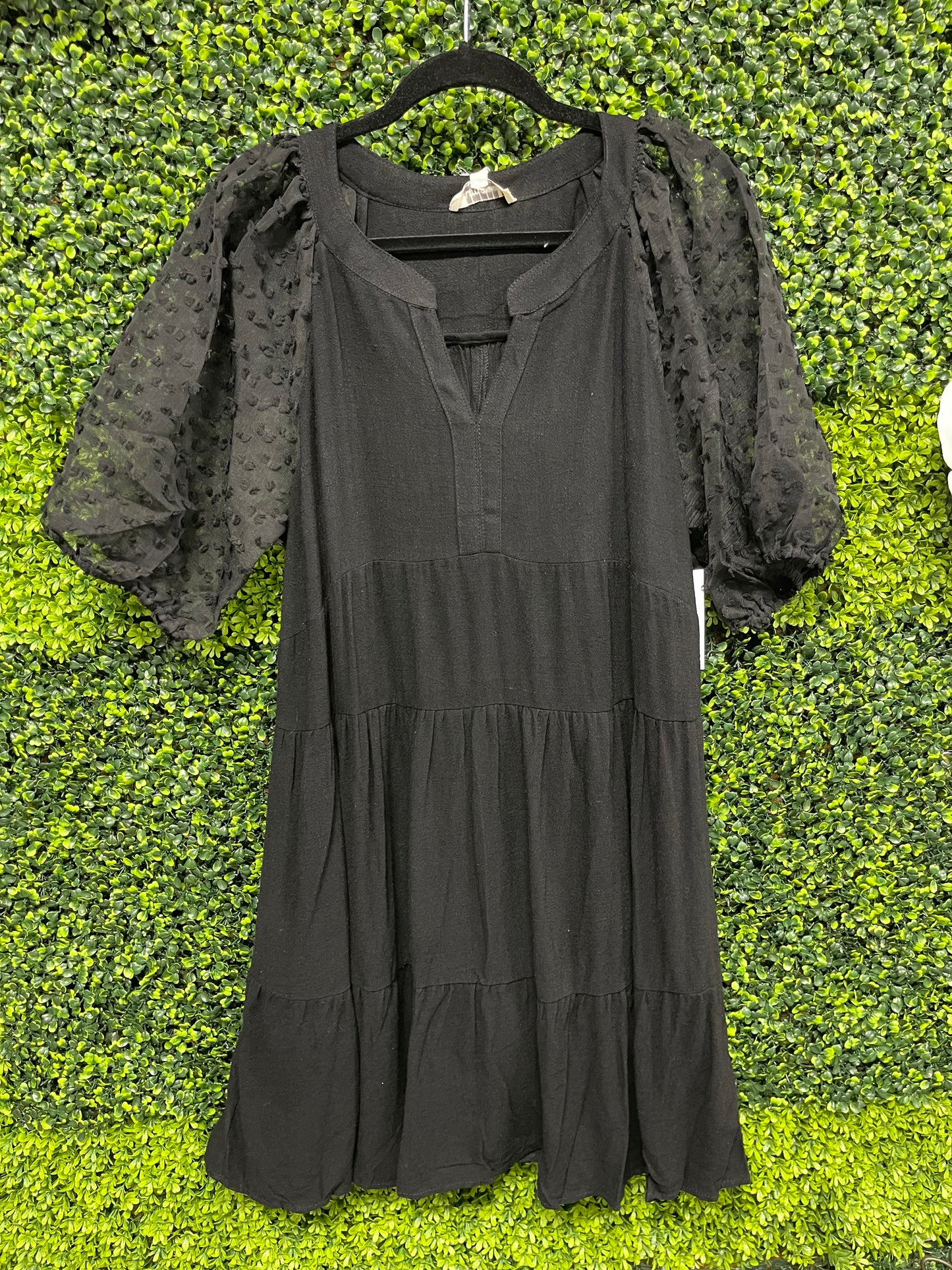 Town Square Black Dress-Plus