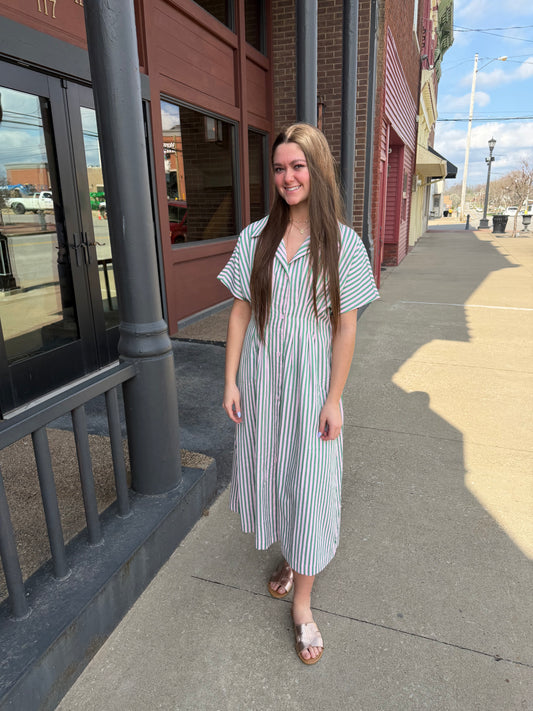 Sail Away Striped Dress