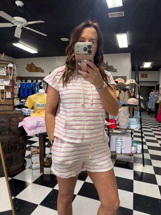 Pretty In Pink Striped Set