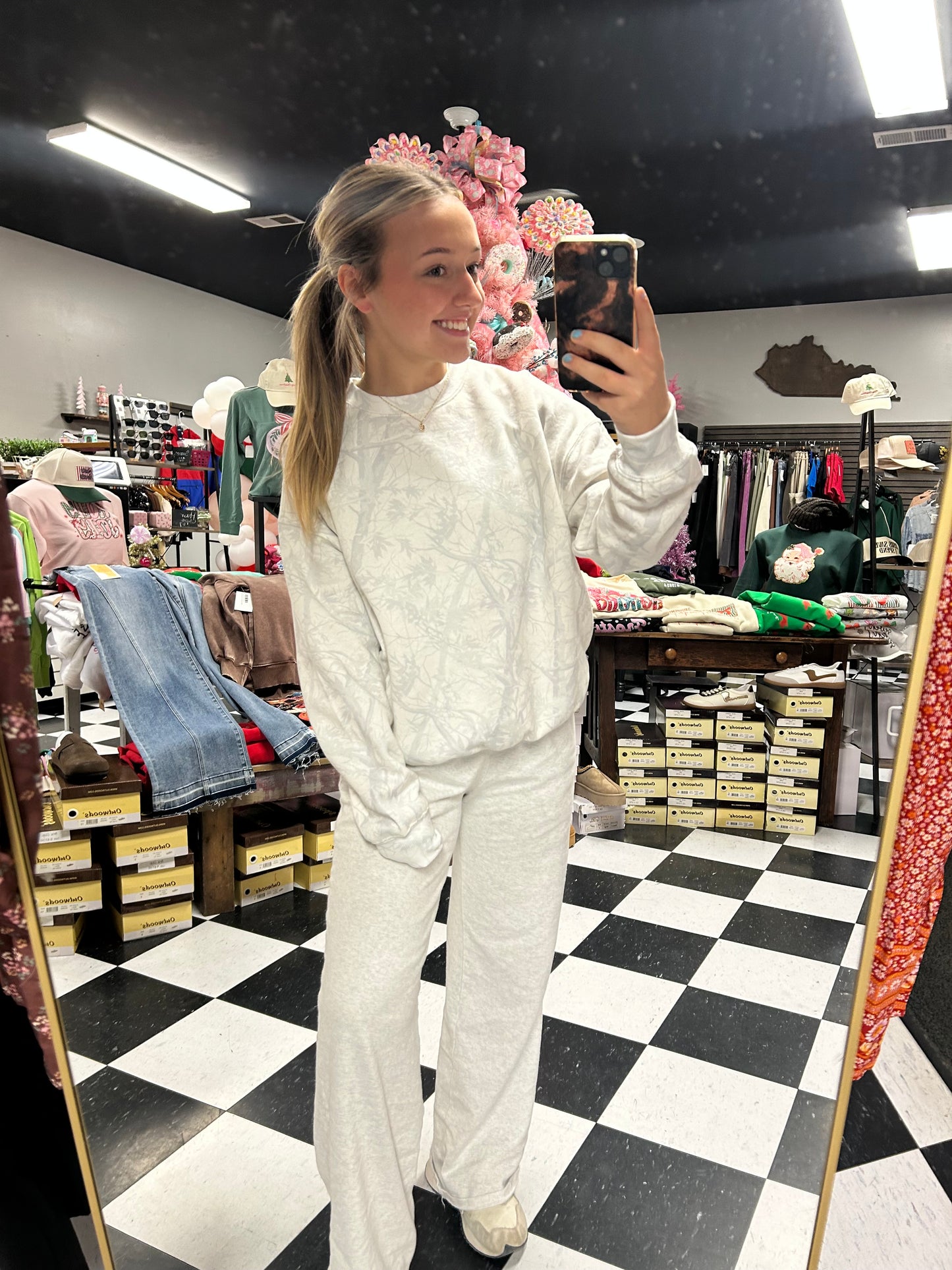 Lounge and Latte Camo Sweatshirt