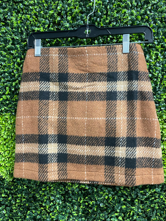 The Beaufort High Waist Plaid Mini Skirt
