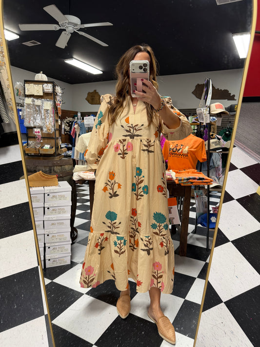 Boho Chic Floral Dress