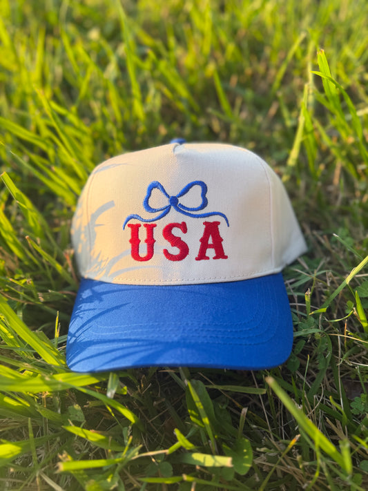 HAT-USA BOW Embroidery