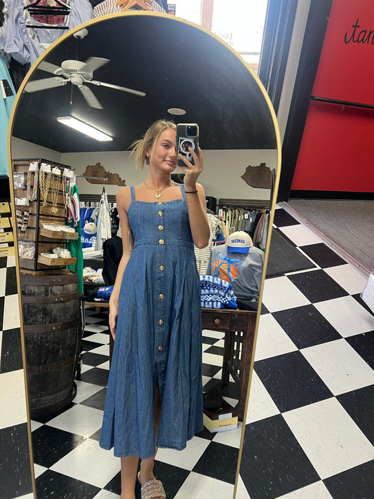 Honeysuckle Dreams Denim Dress