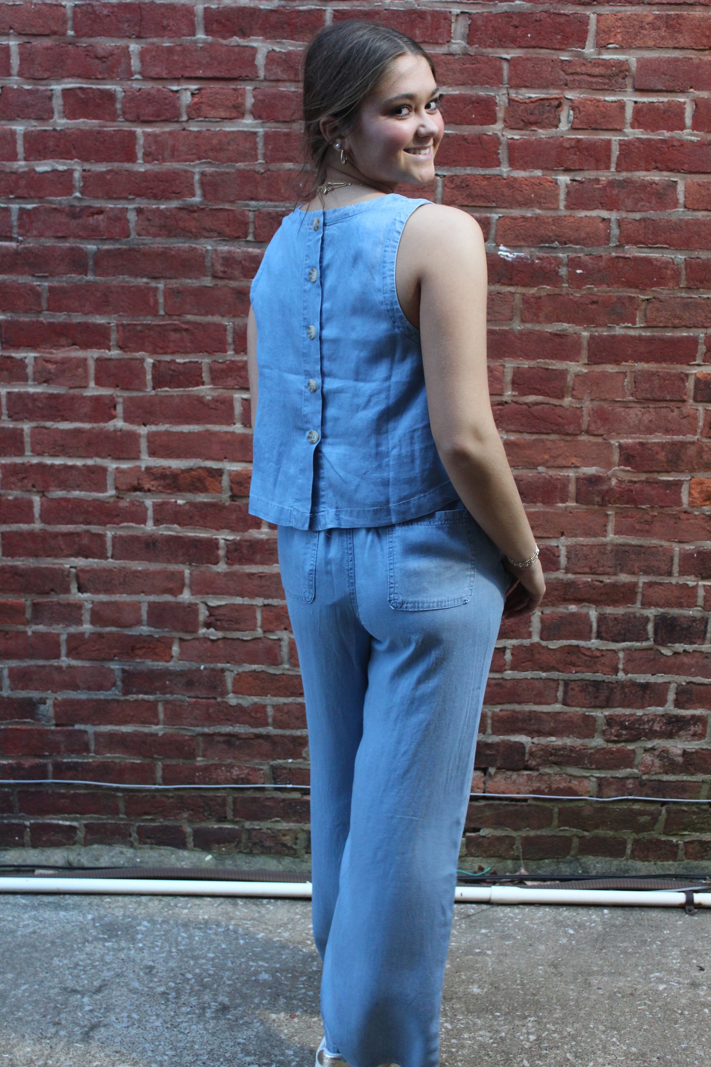 Sunshine On My Mind Chambray Set