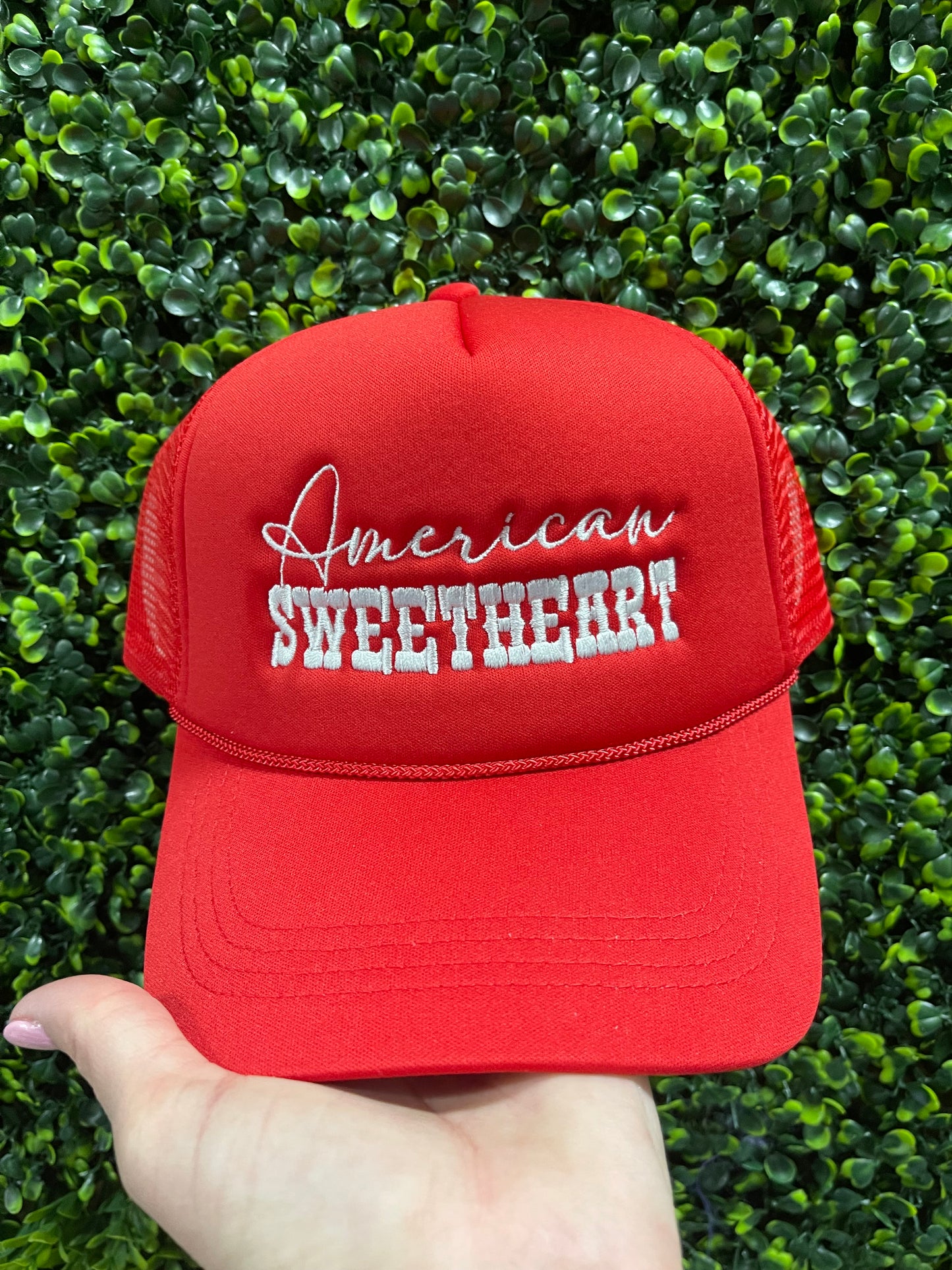 Hat-American Sweetheart Embroidery Foam Trucker