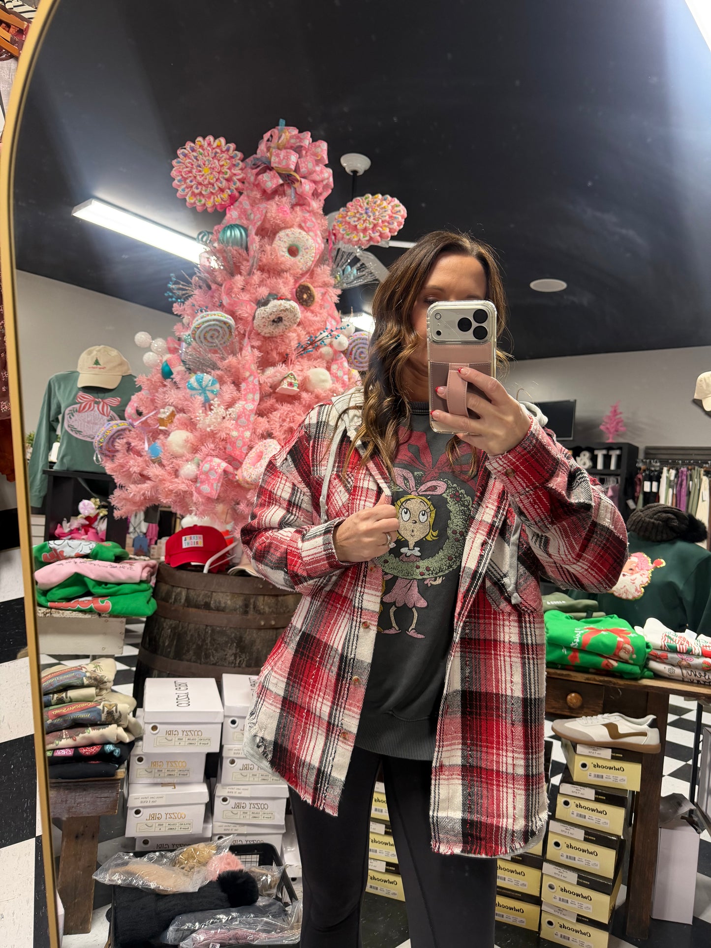 Promises & Plaid Hooded Jacket