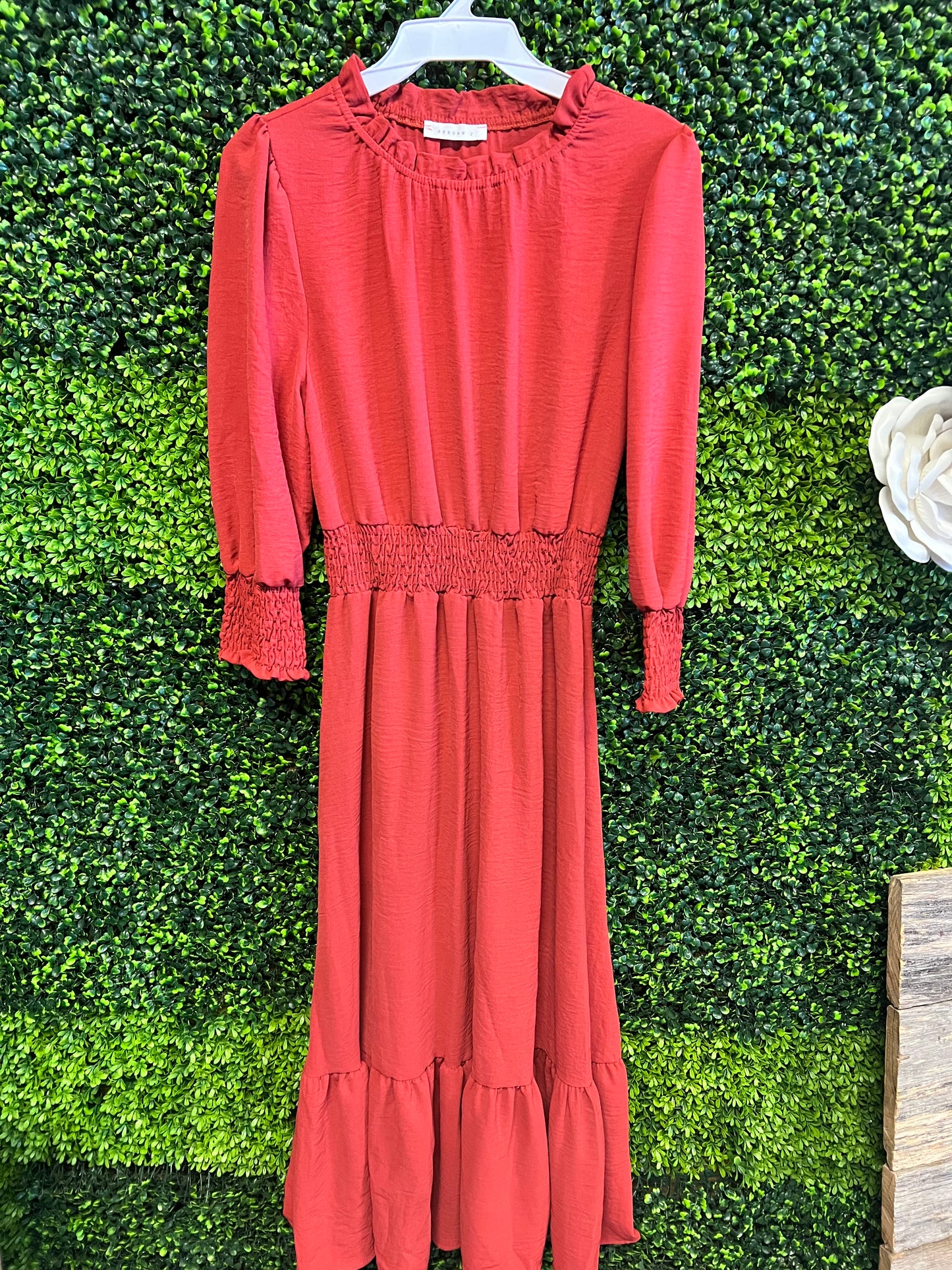 Autumn Day Smocked Dress