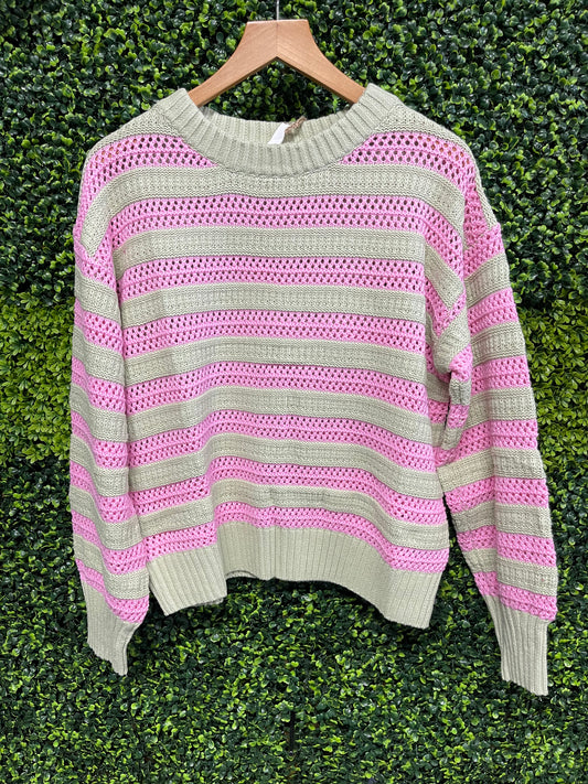 Spring Breeze Striped Sweater