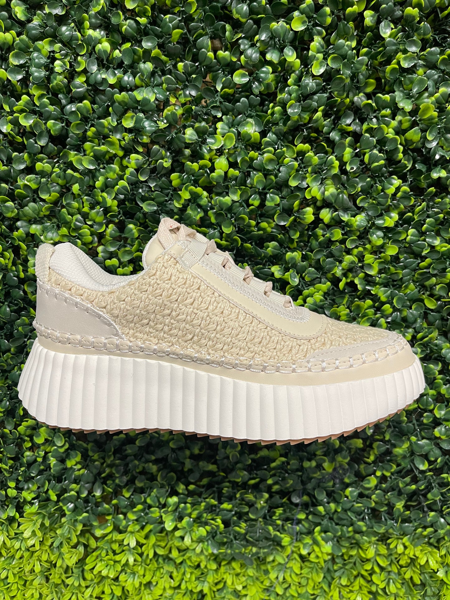Duchess Off White Crochet Sneakers