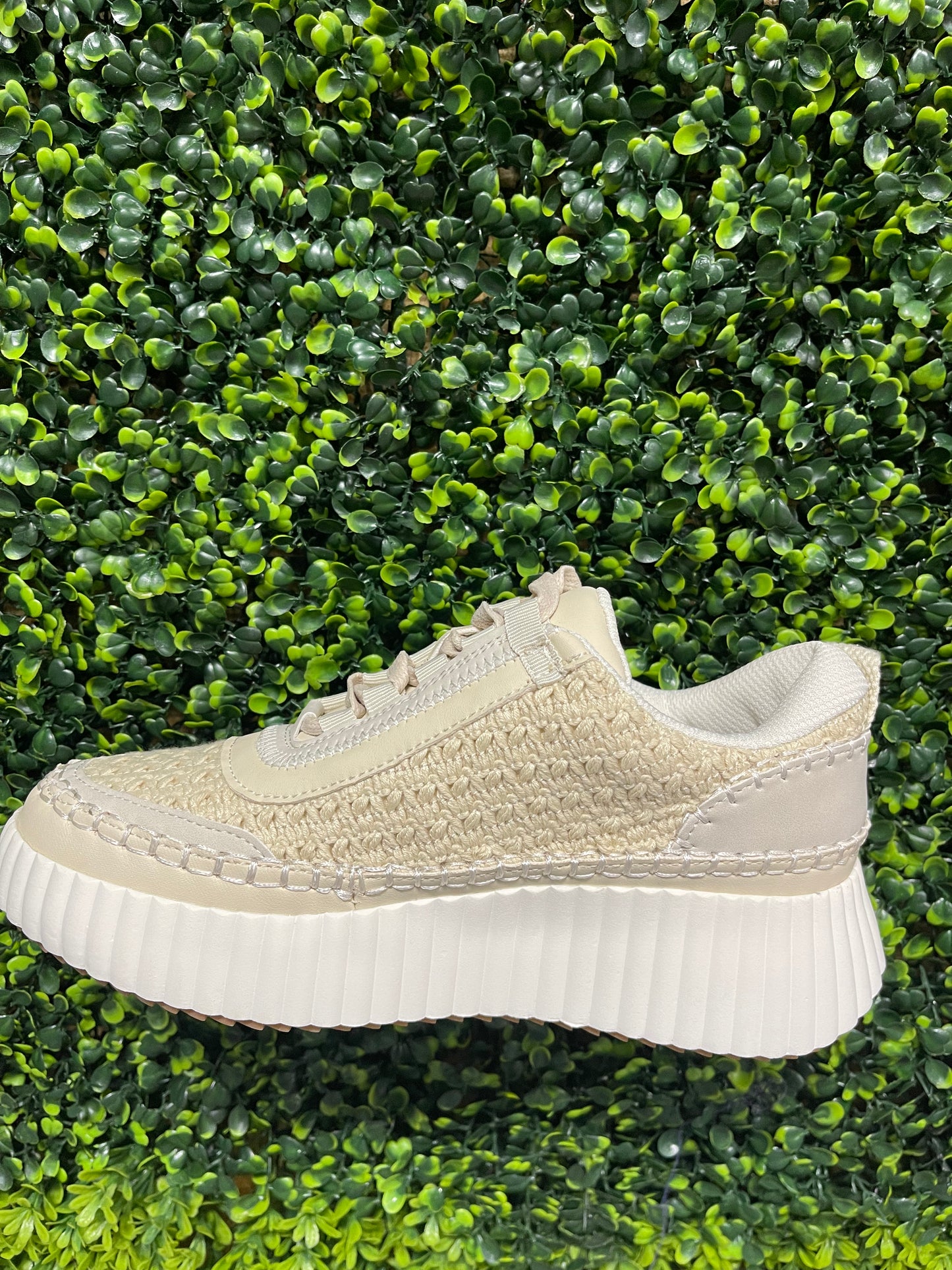 Duchess Off White Crochet Sneakers