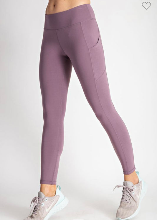 Butter Soft Leggings Dk Mauve