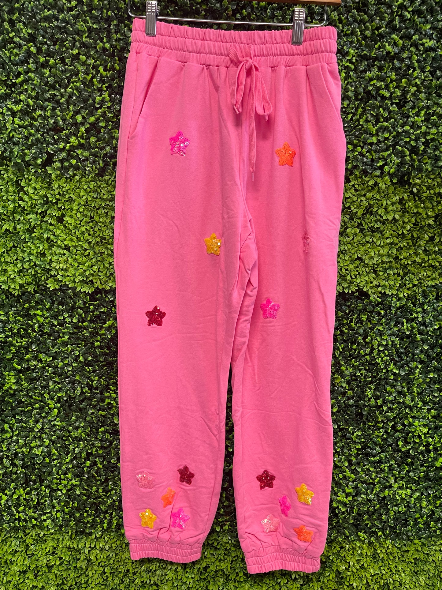 Ready to Relax Star Sequined Joggers
