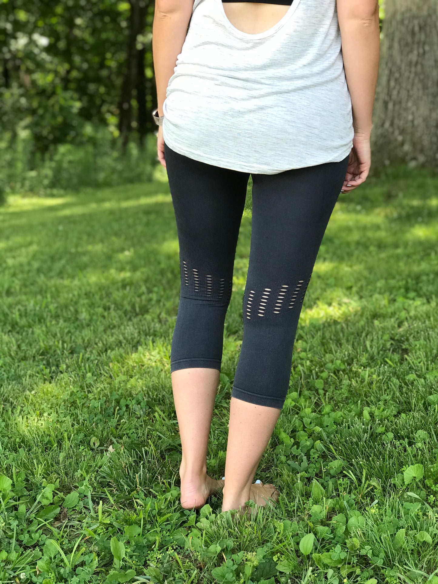 Mineral Wash Highwaist Capri Leggings